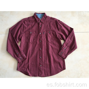 Camisa casual hombre manga larga